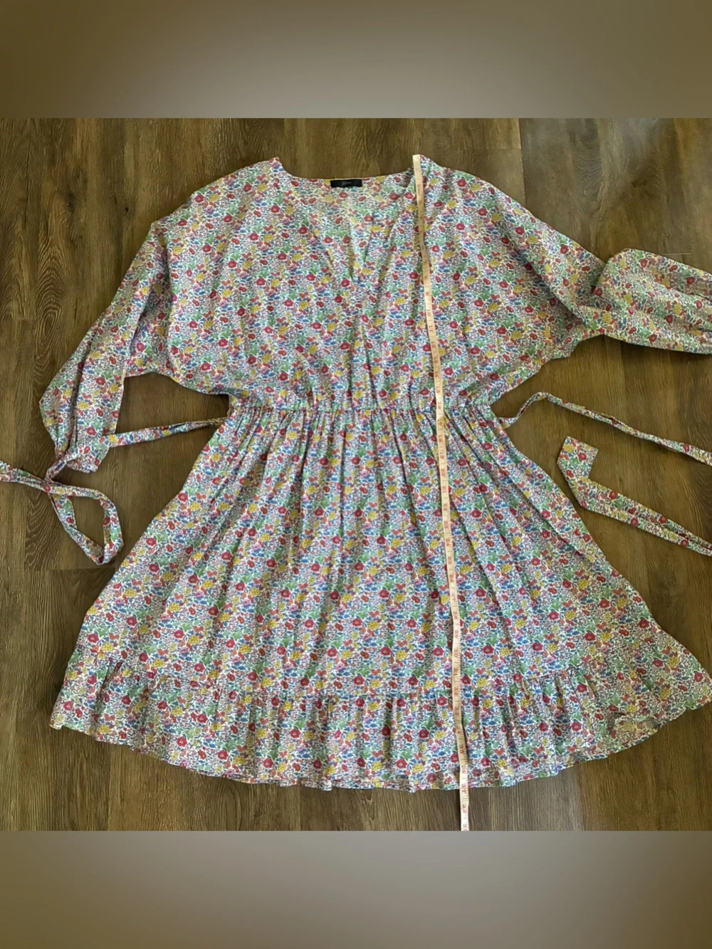 J. Crew Ruffle tie-waist dress in Liberty of London favorite flowers